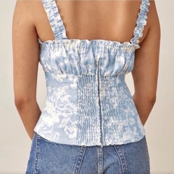 Reformation Candella Top 100% Linen - Picture 2 of 4